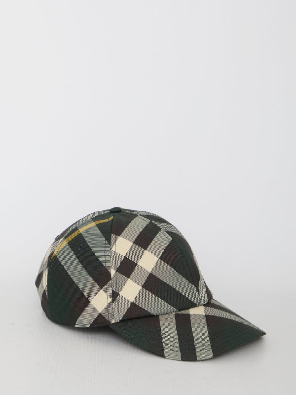 Check Pattern Poly Ball Cap