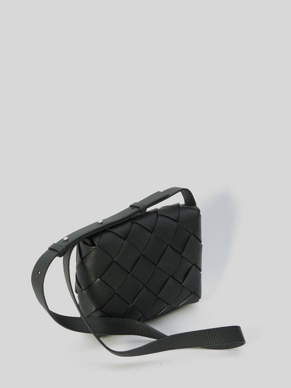 Diago Intreccio Leather Crossbody Bag