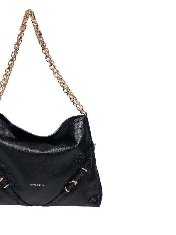 Voyou Logo Chain Shoulder Bag