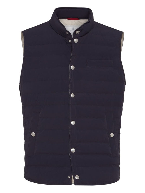 Brunello Cucinelli Navy Padded Jacket