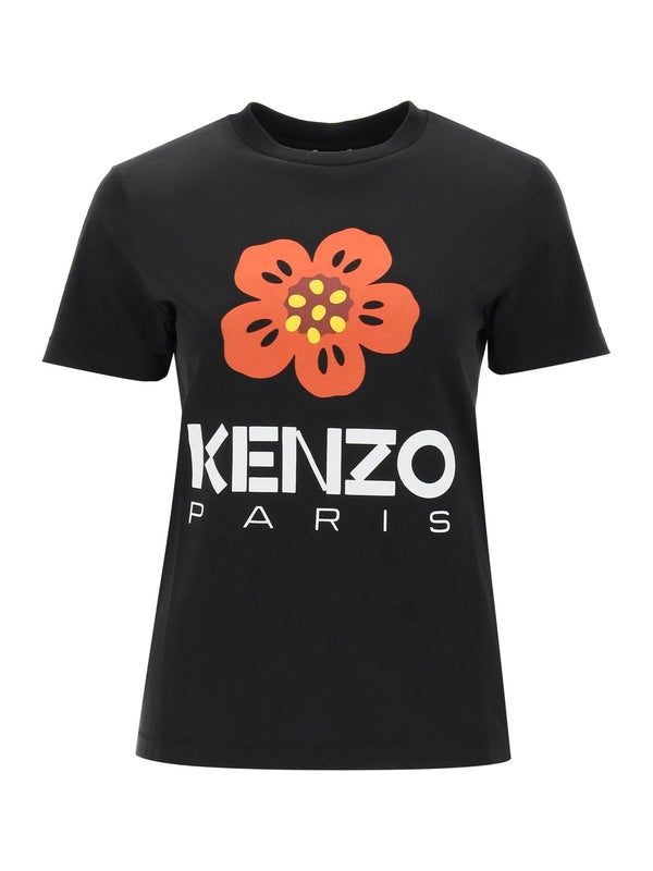 KENZO - Bokeh Flower Logo Short Sleeve T-Shirt - Jente