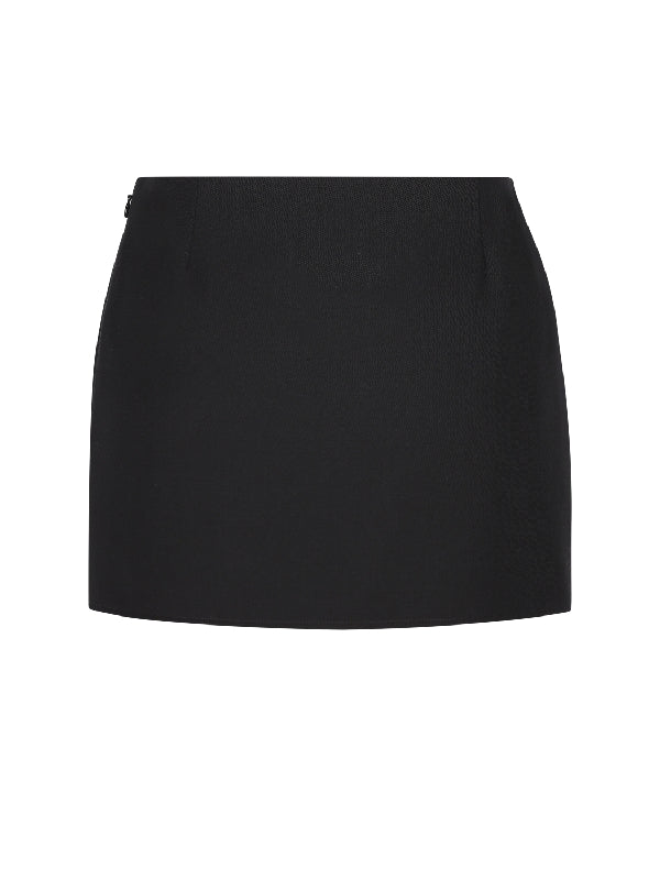 4g Logo Wool Mini Skirt