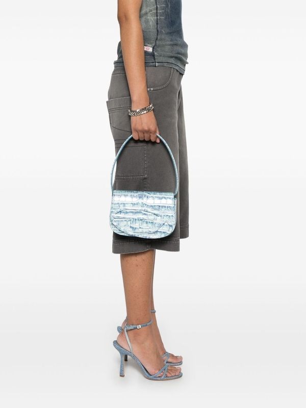 1dr Croco
  Effect Leather Shoulder Bag