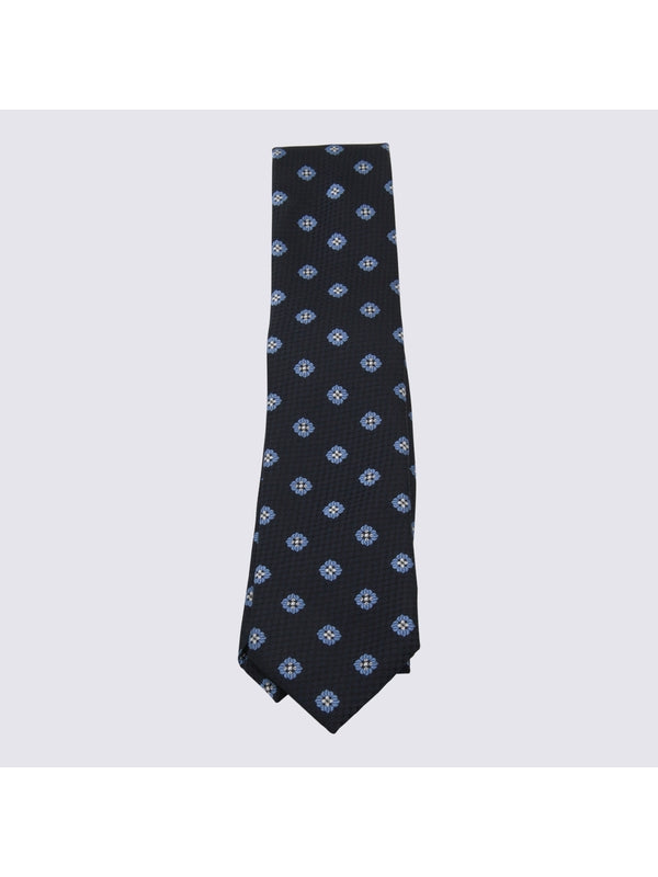 Z Zegna Navy Neck Ties
