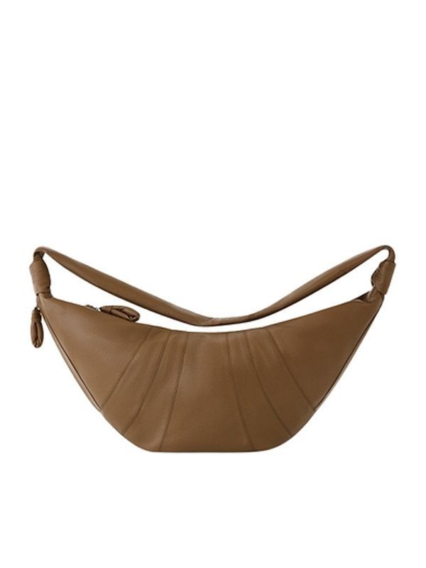 Croissant Leather Large Crossbody Bag