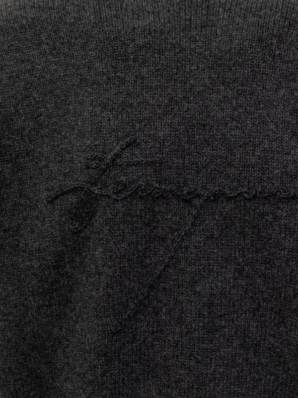 ロゴウールクルーネックニット