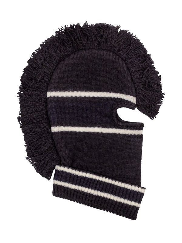 Fringe Detail Wool Balaclava