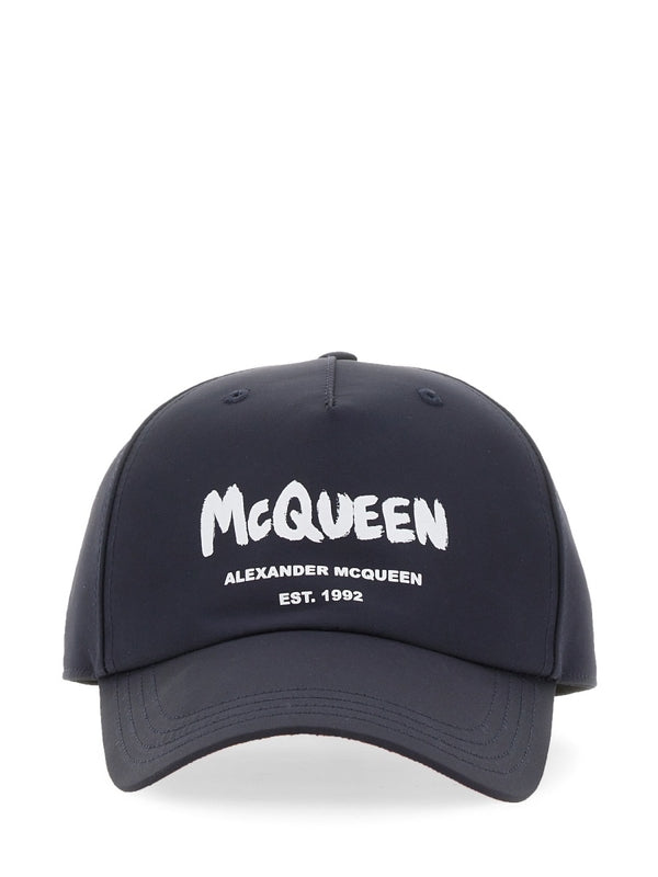 Alexander Mcqueen Blue Cap