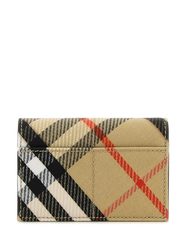 Vintage check card wallet