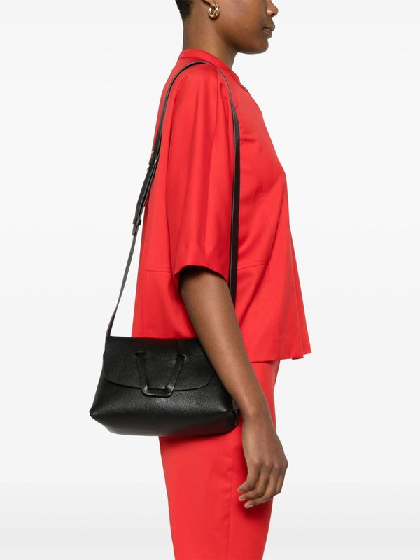 MABRA Grained Leather Crossbody Bag