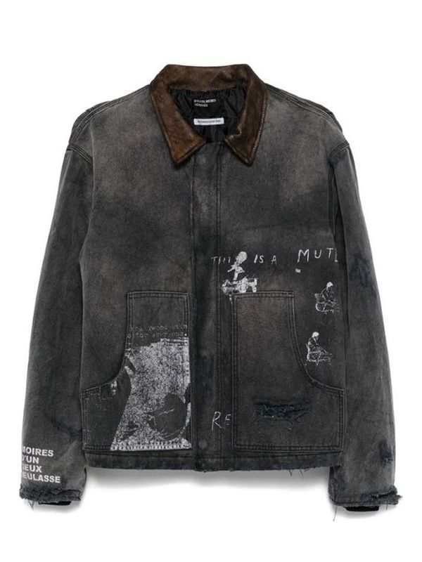 Vintage Washing Distressed Cotton Jacket