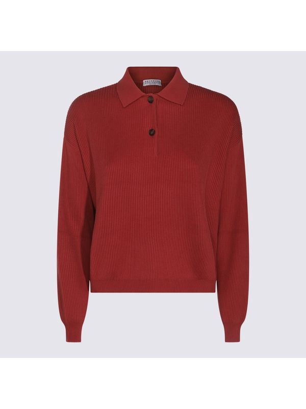 Red Cotton Polo Shirt