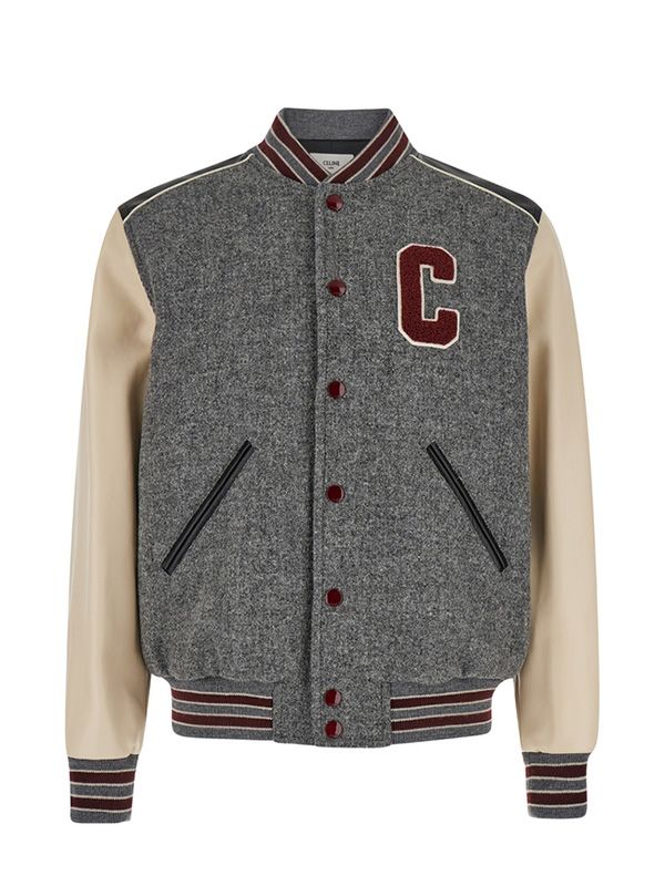 Logo Patch Wool Teddy Bomber