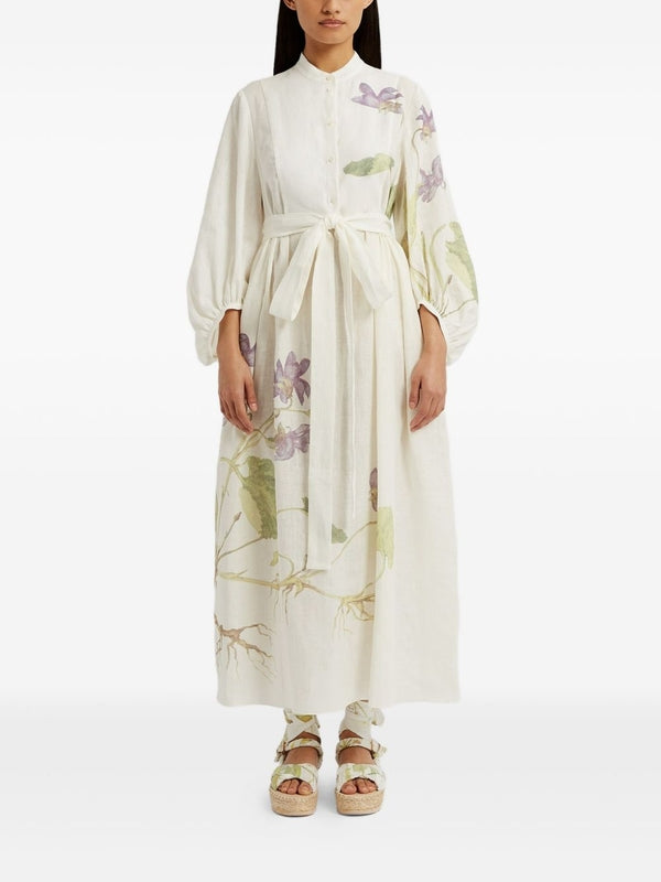 Erdem White Long Dress