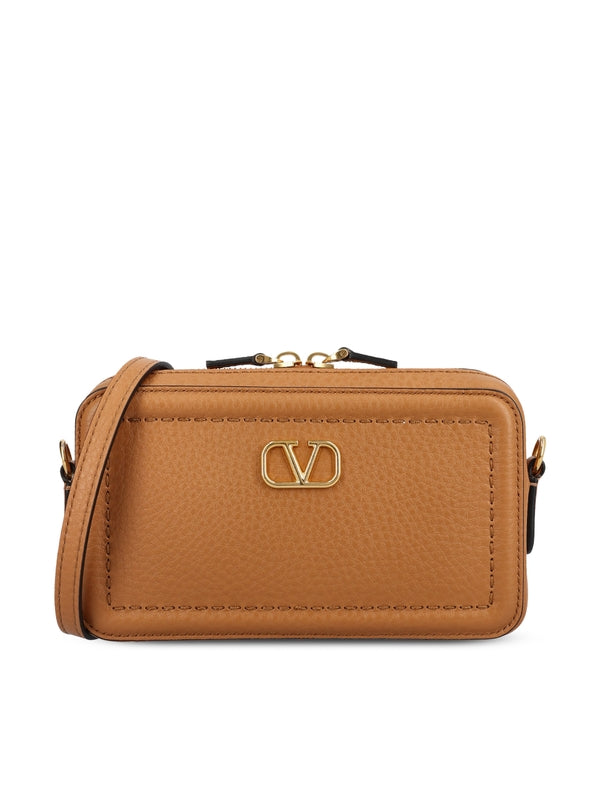 All-time V Logo Leather Mini Shoulder Bag