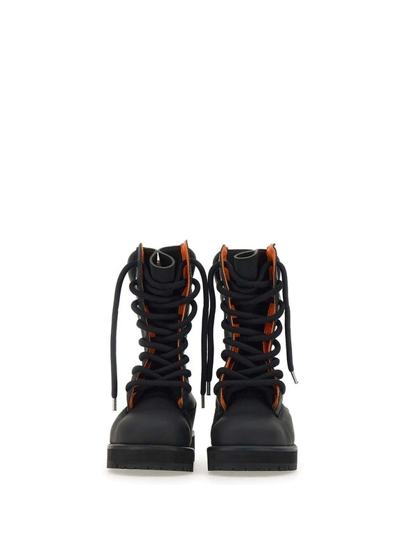 Strada High Top Lace Up Leather Boots