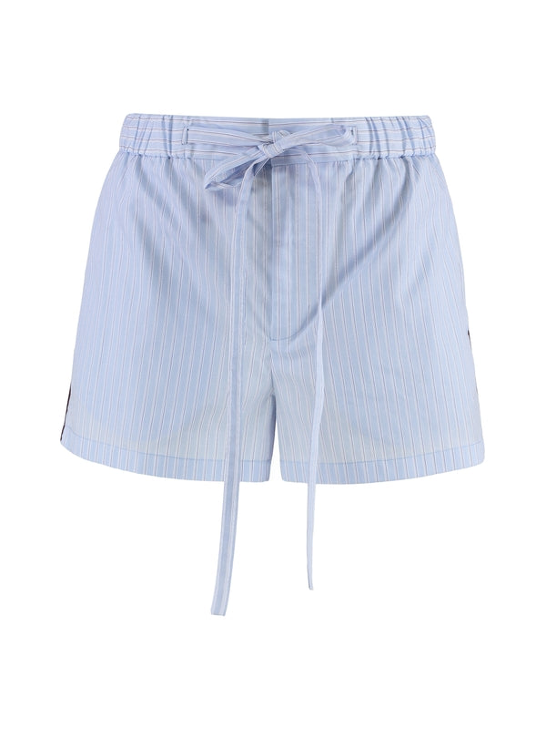 Back Logo Stripe Cotton Shorts