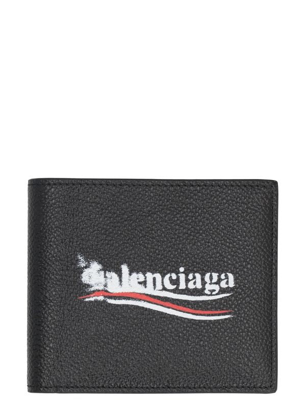 Stencil Logo Leather Wallet