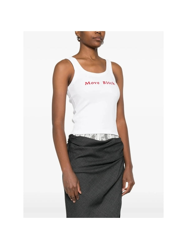 Square-Neck Sleeveless Top