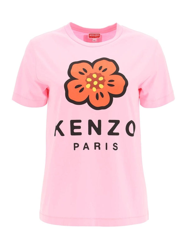 KENZO - Bokeh Flower Logo Short Sleeve T-Shirt - Jente