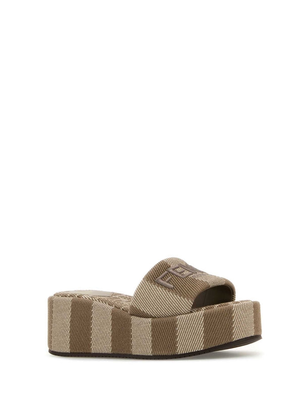 Sunshine Logo Wedge Sandals