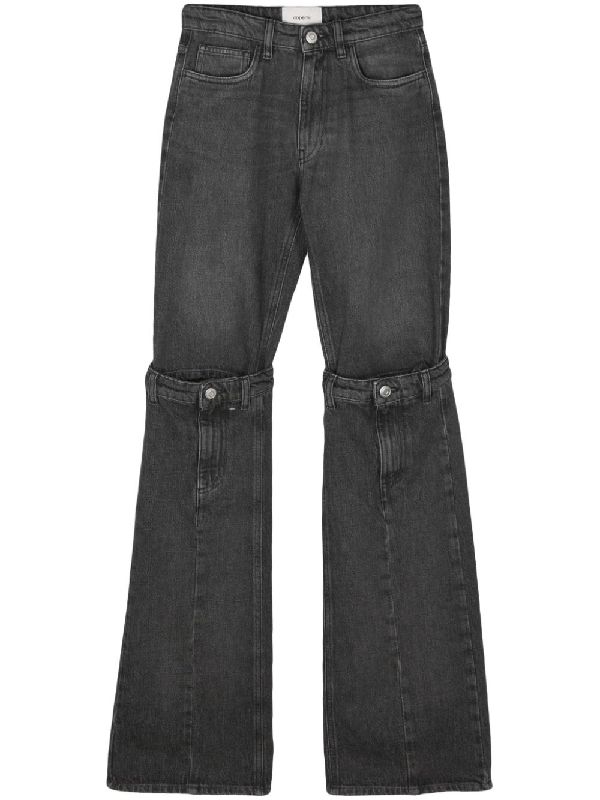 coperni - Mid-rise Open Knee Denim Pants - Jente