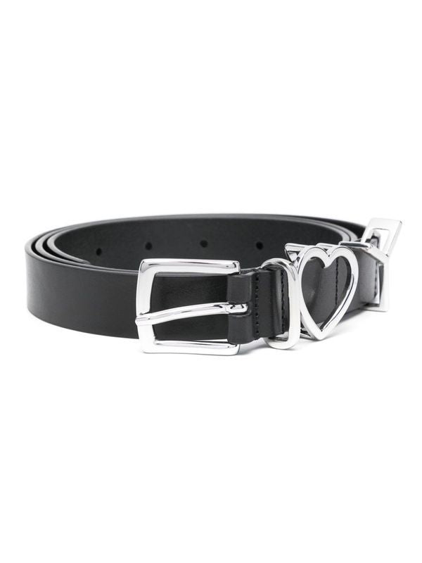 Y/PROJECT - Heart Metal Detail Leather Belt - Jente