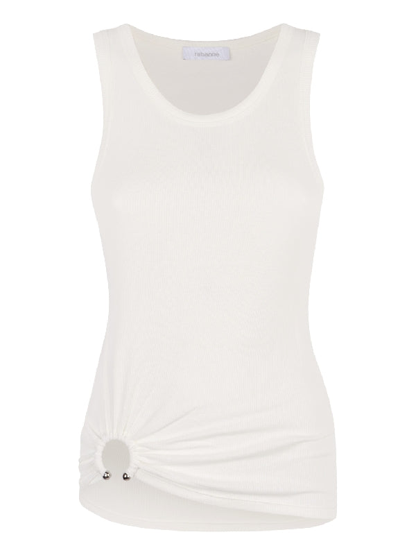 Cotton Blend Sleeveless Top