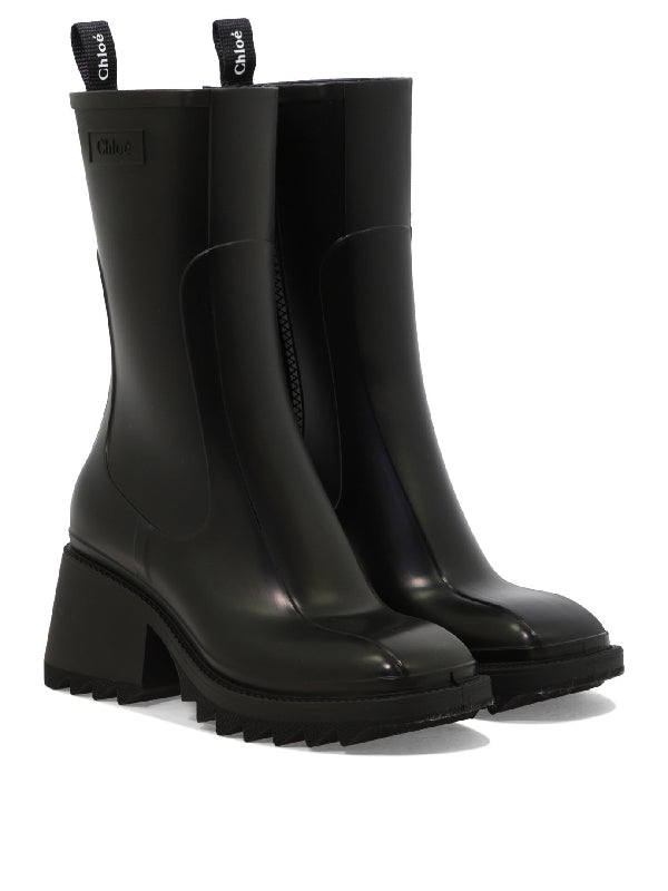 Betty Logo Rubber Rain Boots