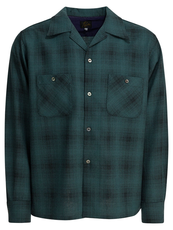 Needles Green Checked Shirts