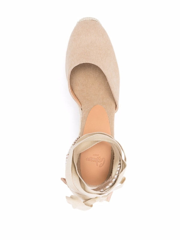 Castaner Beige Wedge Sandals