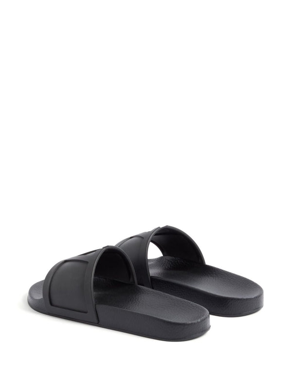 Valentino Black Slides