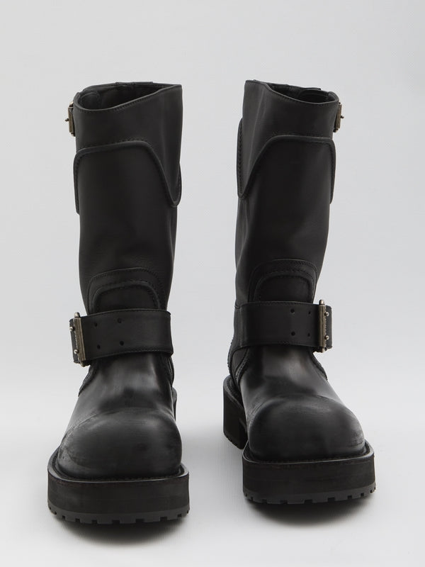 Balenciaga Black Middle Boots