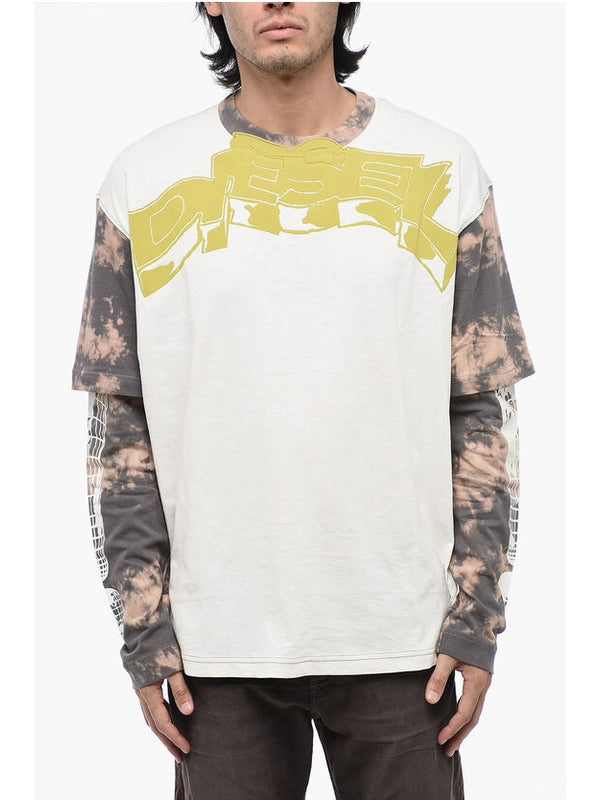 Tie-Dye Printing Long-Sleeve Top