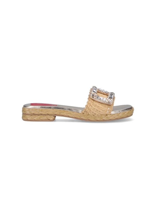 Roger Vivier Beige Slides