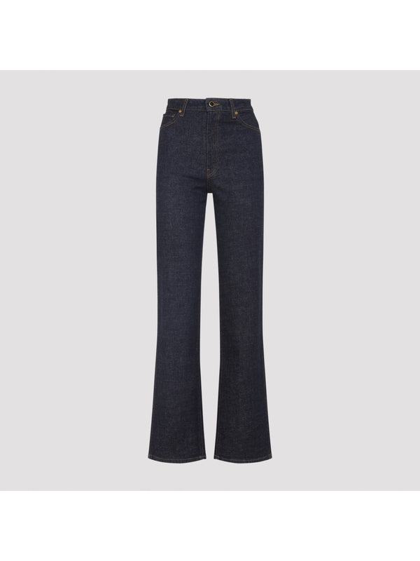 Khaite Navy Denim Pants