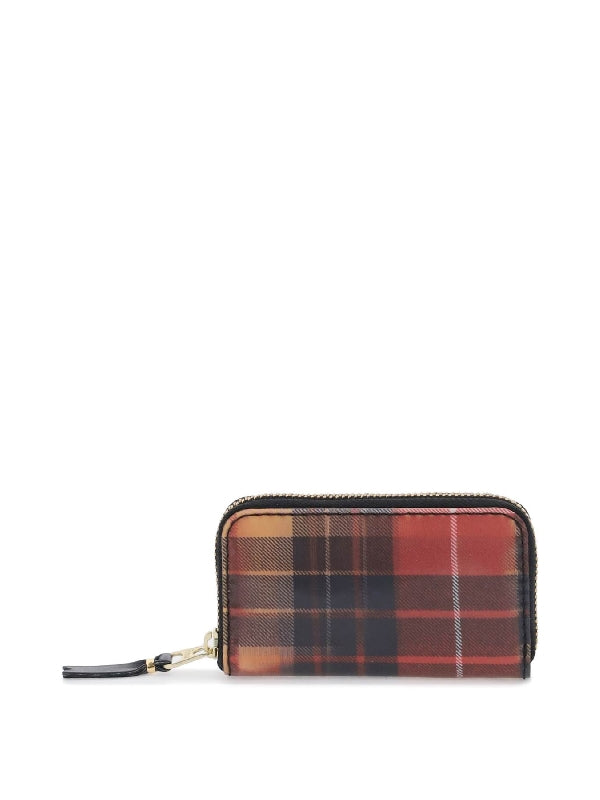 Tartan Check Zip Around Wallet - Jente