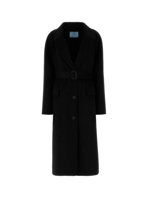 Belt Ornament Wool Coat