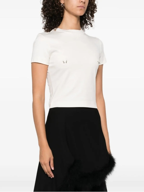 Mugler White Short Sleeve T-Shirt