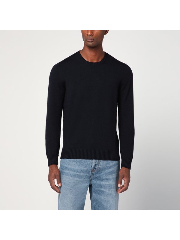 Drumohr Navy Knitted