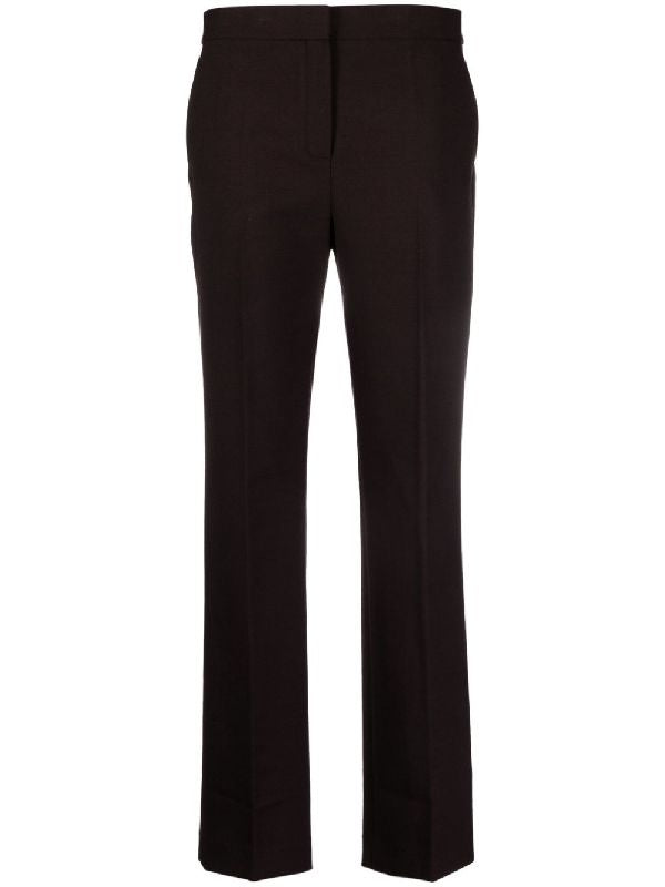 Black Wool Blend Slim-fit Pants