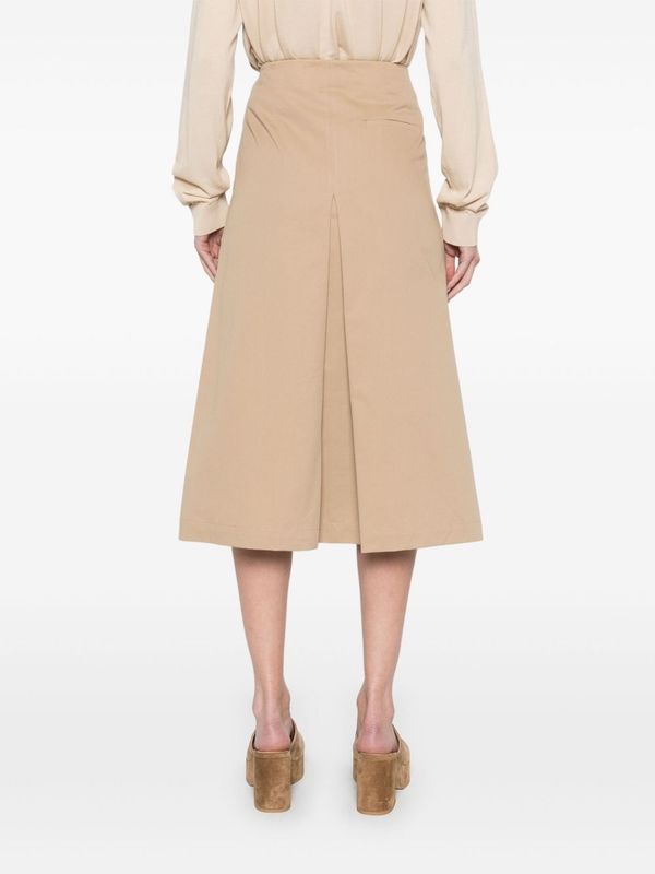 Mimi Buckle
  Strap Pleats Midi Skirt