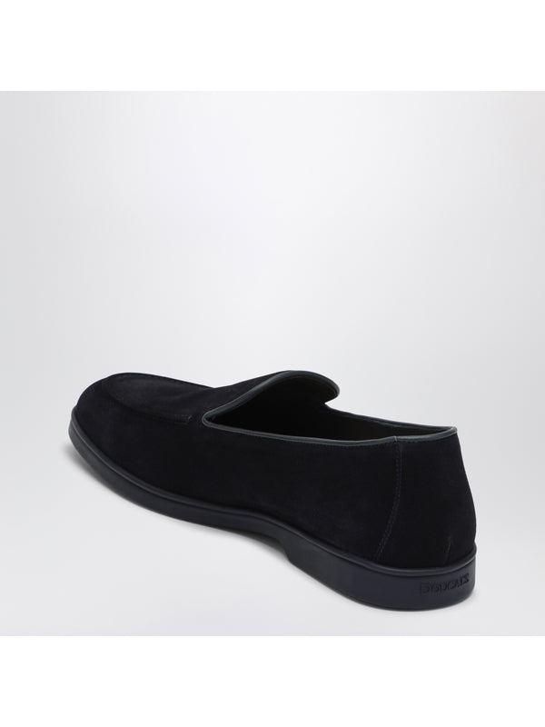 Blue Suede Loafers