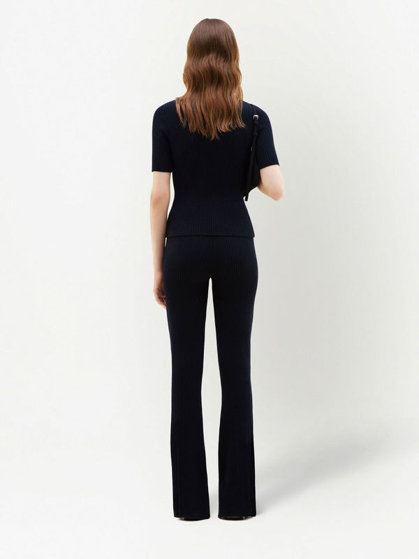 Reedition Logo High Neck Short Sleeve Knit