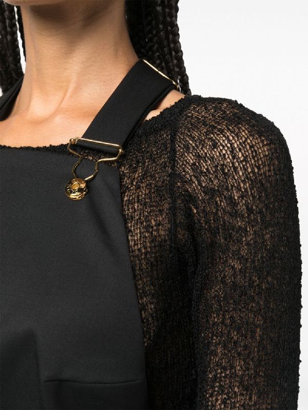 Cutout Clasp Fastening Dress