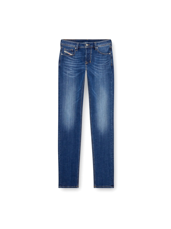 Washed Cotton Denim Pants