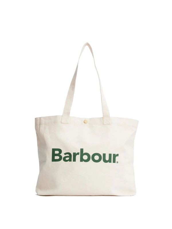 Logo Print Canvas Cotton Tote Bag