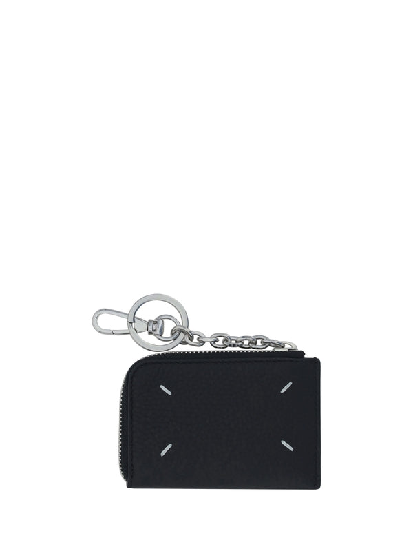 Stitch Leather Pouch Keyring