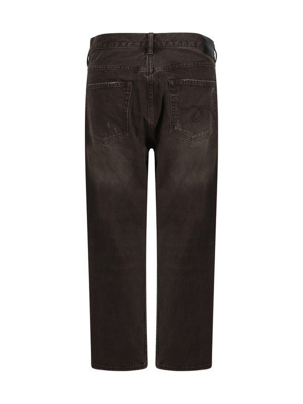 Crossover Asymmetric Denim
  Pants