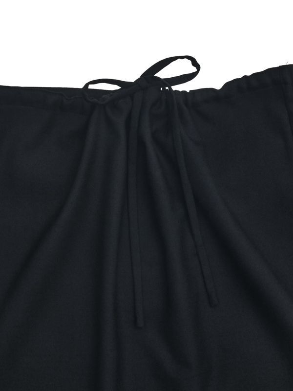 Drawstring Lace Midi Skirt